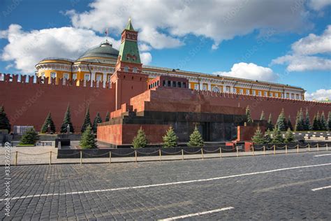 lenin s mausoleum also known as lenin s tomb situated in red square in the centre of moscow