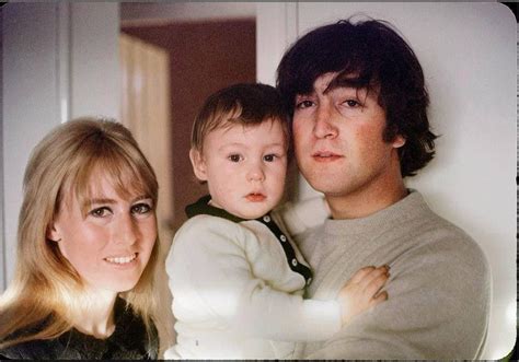 John Lennon With Wife 1 Cynthia And Son 1 Julian Around 1965 The