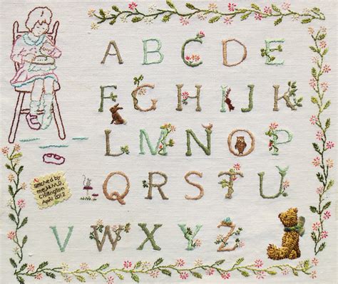 First Stitches Alphabet Sampler Bustle And Sew