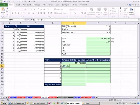 How To Calculate Npv Irr And Payback Period Haiper