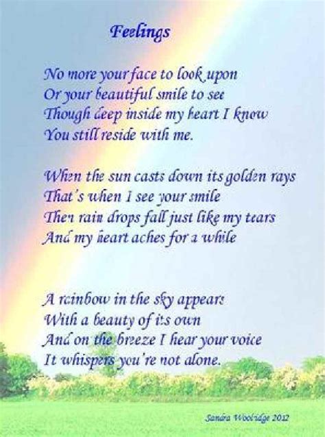55 Unique Funeral Poems Rainbow Poems Ideas