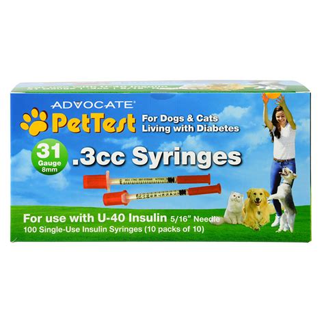 Advocate Pettest U 40 Syringes 31g 310cc 516 Inch Box Of 100 Adw