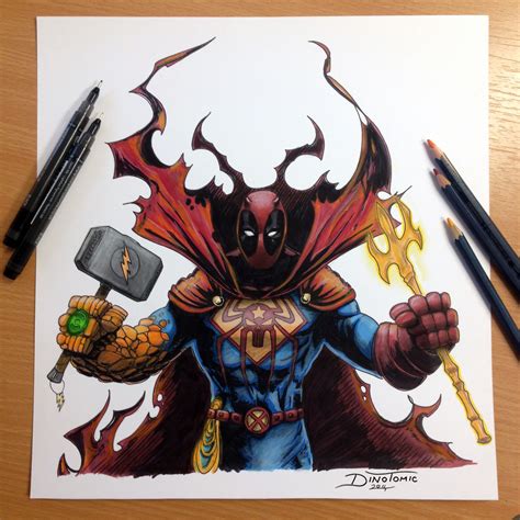 17 Heroes Combined into one Pencil Drawing by AtomiccircuS.deviantart