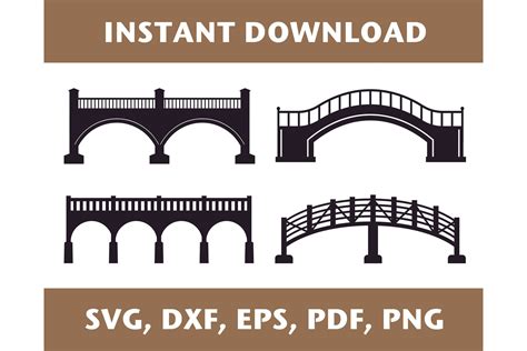 Bridge Svg Bridge Template Bridge Dxf Graphic By Justgreatprintables