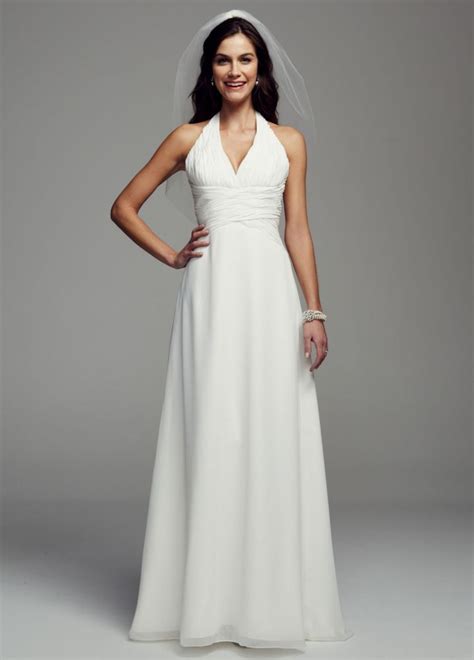 Current matches filter results (2,079). As-Is Sheath Wedding Dress with Halter Neckline Style ...