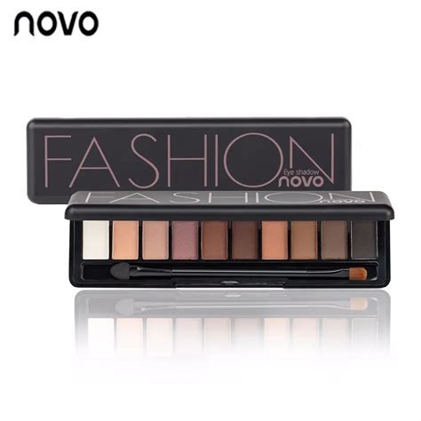 novo brand eye shadow 10colors natural fashion shimmer matte eyeshadow palette makeup