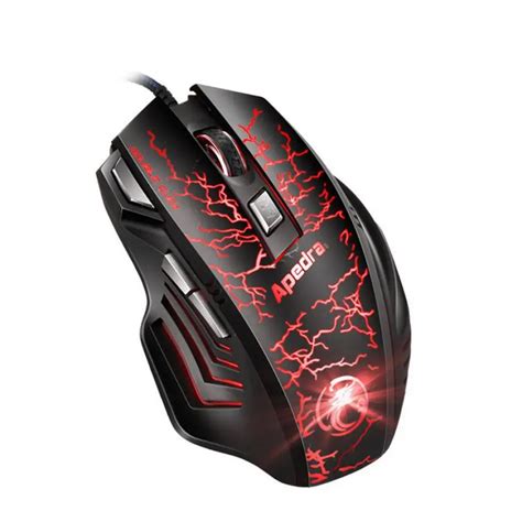 3200 Dpi 7 Button Cool Usb Led Mice Optical Wired Gaming Mouse Pro