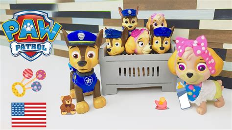 Paw Patrol Baby Chase And Skye Bring The Babies Home From The Hospital
