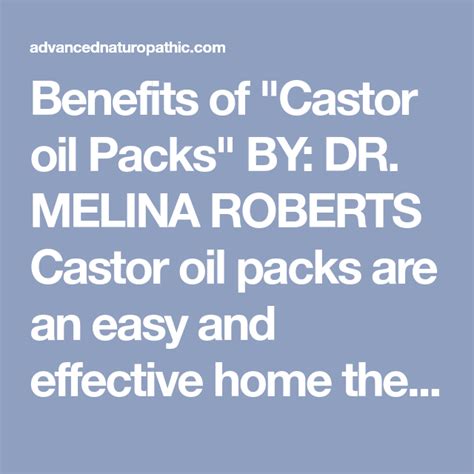 Benefits Of Castor Oil Packs Castor Oil Benefits Castor Oil Packs