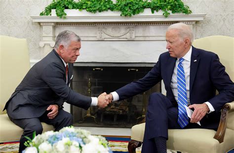 Biden Se Reúne Con El Rey Abdullah De Jordania En La Casa Blanca