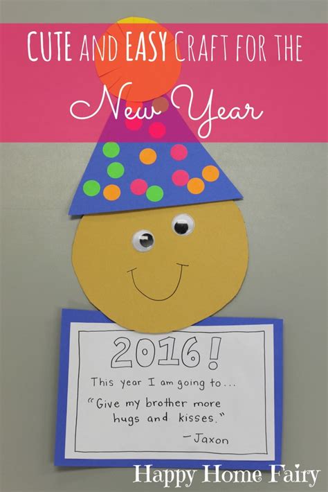 New years crafts for toddlers. Easy New Year's Craft for Preschoolers - Happy Home Fairy