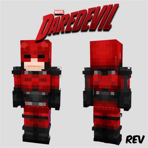 Daredevil Marvel Netflix Minecraft Skin