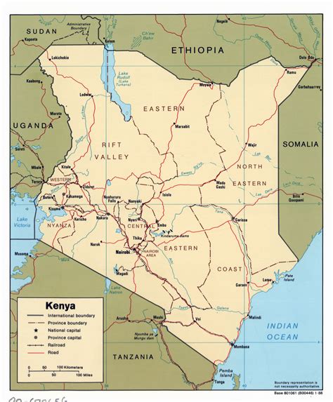 All regions, cities, roads, streets and buildings satellite view. Large detailed political and administrative map of Kenya with roads, railroads and major cities ...
