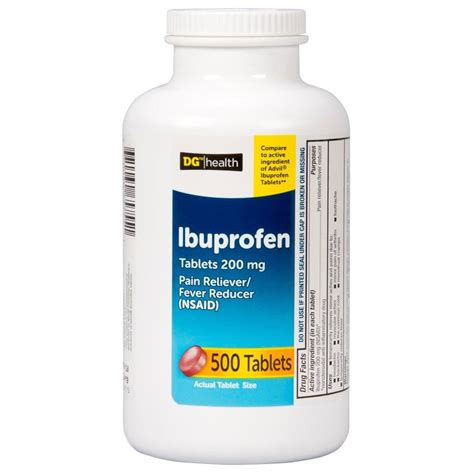 Dg Health Ibuprofen Coated Tablets 500 Ct Dr Silvas Ultra Wellness