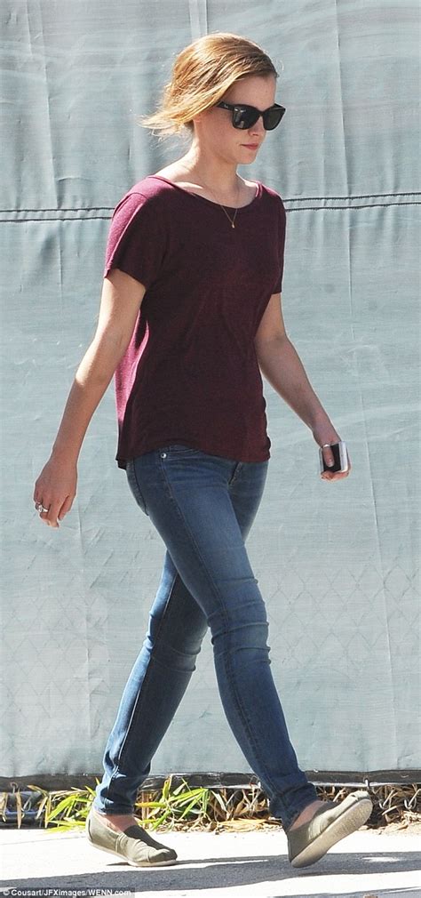 1k shares view on one page photo 7 of 29 advertisement () start slideshow. Emma Watson wears a burgundy top and jeans on The Circle set in Beverly Hills | Daily Mail Online
