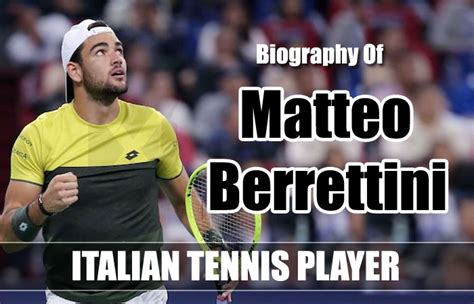 Born 12 april 1996) is an italian tennis player. Matteo Berrettini Tennis Player Biography, Family ...