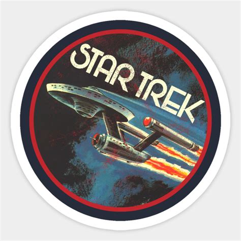 Star Trek Enterprise Vintage Star Trek Sticker Teepublic