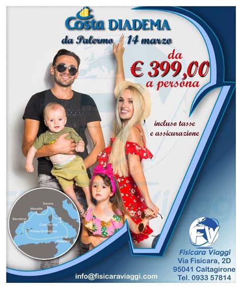 Da molti anni leader nel servizio di trasporto. Costa Diadema vi aspetta da Palermo!!... - Agenzia Viaggi ...