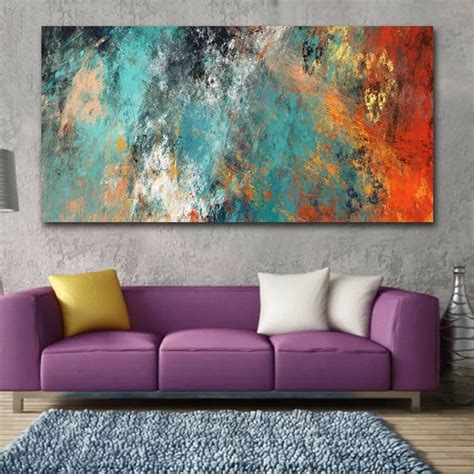 Large Size Wall Pictures For Living Room Home Decor Abstract Clouds