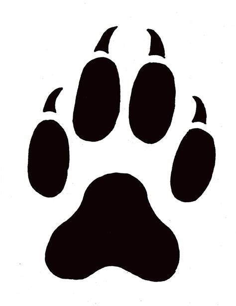 Tiger Paw Prints Clip Art Clipart Best