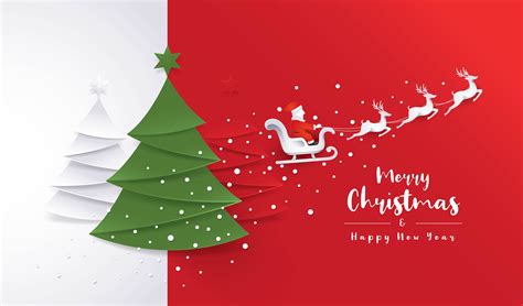 Merry Christmas Greeting Card 673465 Vector Art At Vecteezy