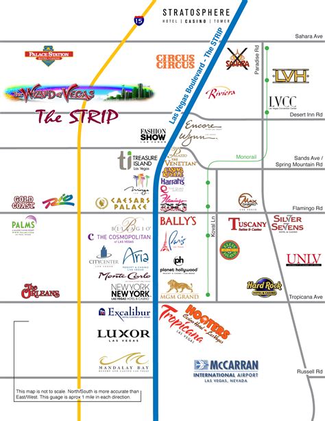 All Hotels On Las Vegas Strip Map