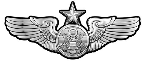 Air Force Senior Enlisted Aircrew Wings All Metal Sign Large 17 X 7