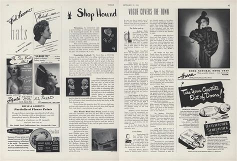 The Sixties And Upin The Fifties Vogue September 15 1941