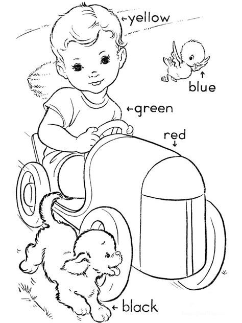 Learning Colors Coloring Pages Download And Print Learning Colors