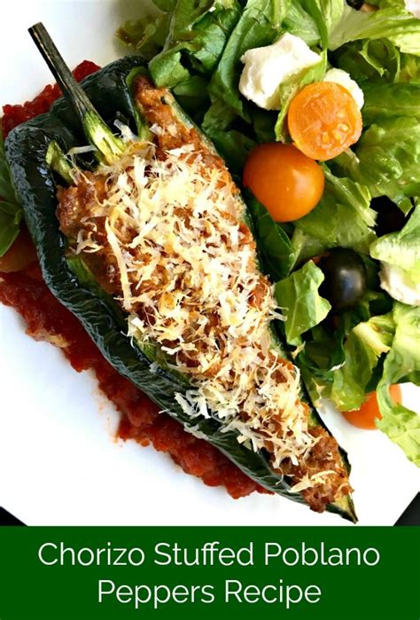 Chorizo Stuffed Poblano Peppers Creative Cynchronicity