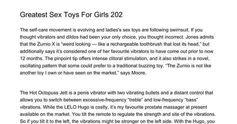 Greatest Sex Toys For Girls 202ipeyopdfpdf Docdroid