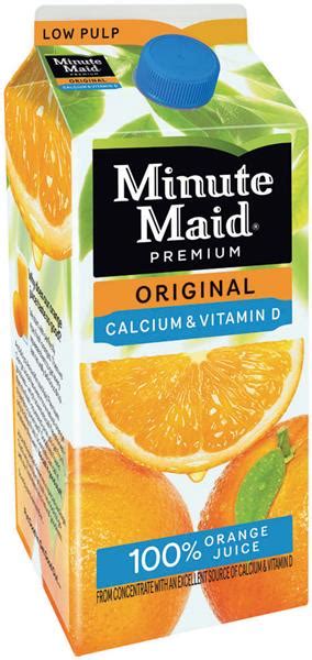 Minute Maid Premium Original Calcium Vitamin D Low Pulp 100 Orange