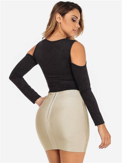Download Tamara - Tight Champagne Mini (Back View) by bossman5468 ...