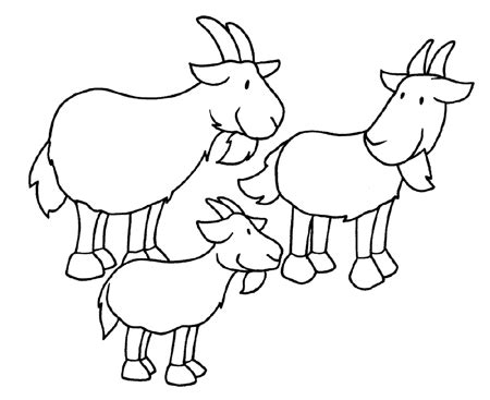 I saw the bridge made. Billy Goats Gruff Coloring Page - Coloring Home | Billy ...