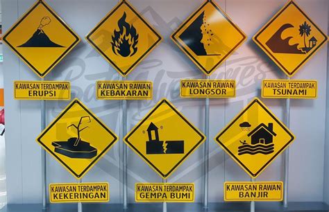 Papan Rambu Peringatan Kawasan Rawan Bencana Banjir