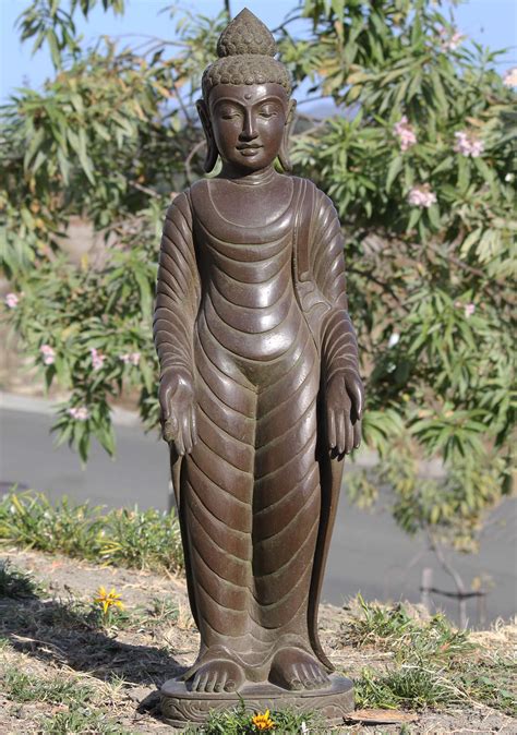 Sold Stone Garden Buddha Varada And Abhaya Mudra 39 111ls532 Hindu
