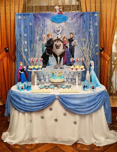Frozen Birthday Party Ideas Photo 1 Of 11 Frozen Themed Birthday