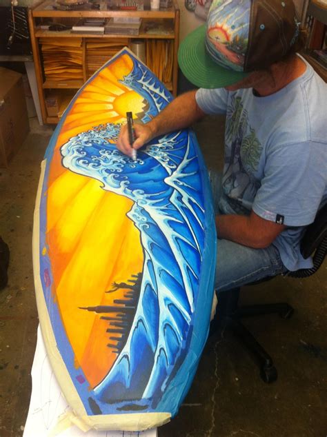 Live Surfboard Painting And Mini Art Exhibit At Foam Ez 20th Party June