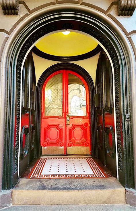Baltimore Maryland Art Deco Entrance Gets Bold Paint Colors