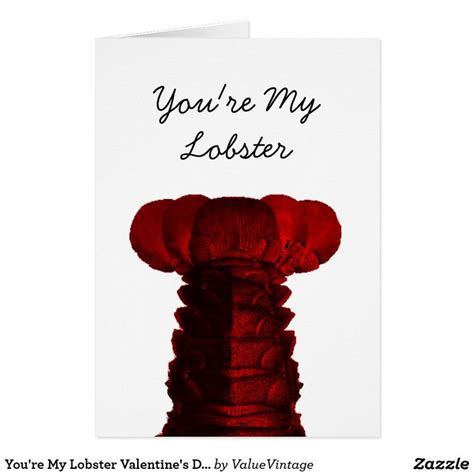 Youre My Lobster Valentines Day Card Zazzle Holiday Design Card