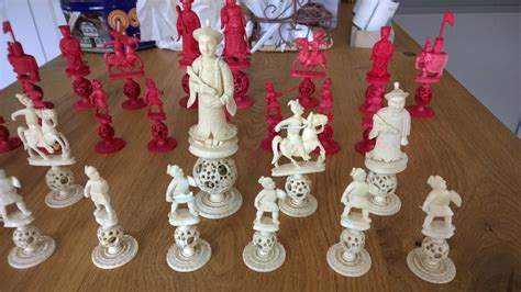 Antique Ivory Chinese Carved Chess Set Where To Sell