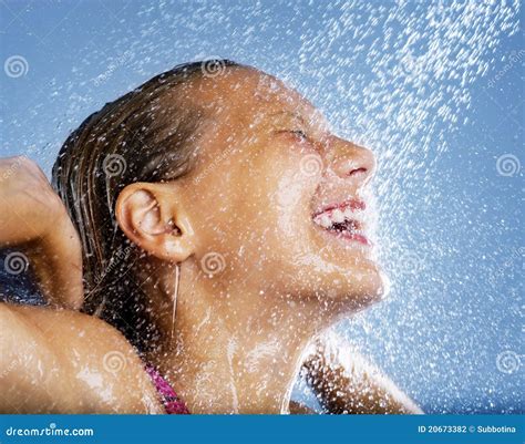 Girl Taking A Sunburn On The Beach Stock Image 18749911