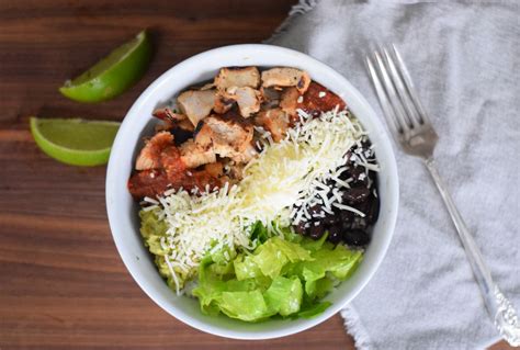 The recipe for this chipotle burrito bowl is adapted from different sources. Copycat Chipotle Chicken Burrito Bowl