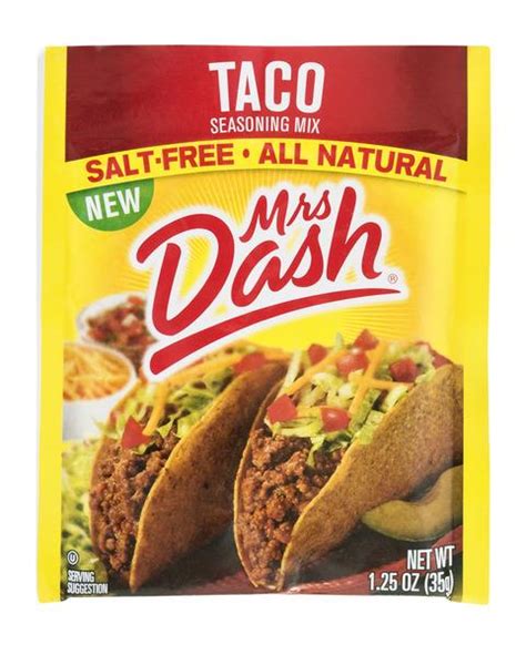Dash adopted the tagline i love mrs. Mrs. Dash Salt Free Taco Seasoning Mix | Hy-Vee Aisles ...