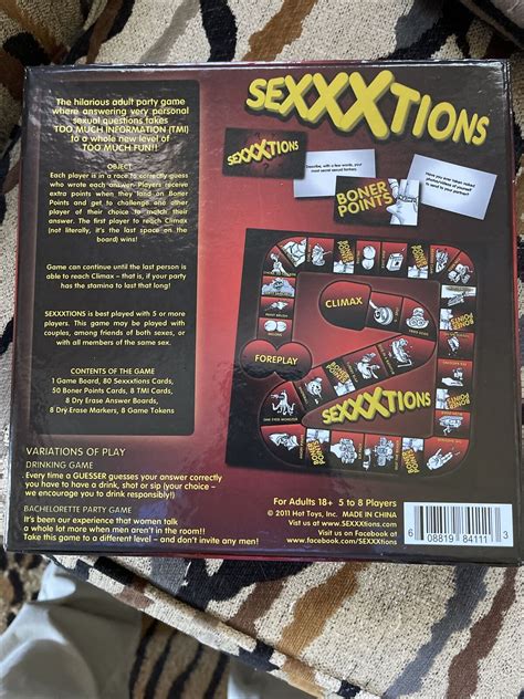 Sexxxtions Board Game Ebay