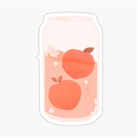 Peach Stickers Kawaii Stickers Print Stickers Homemade Stickers