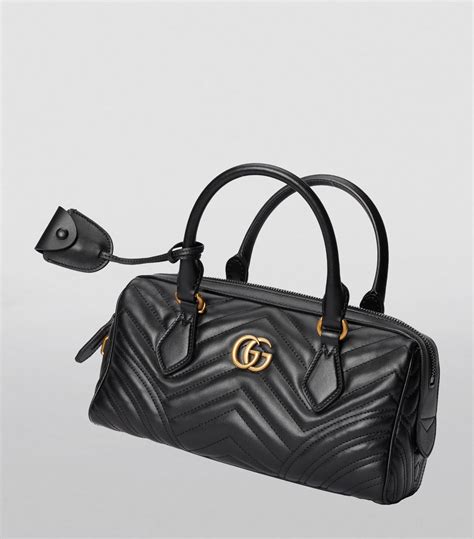 Gucci Small Leather Marmont Top Handle Bag Harrods Us