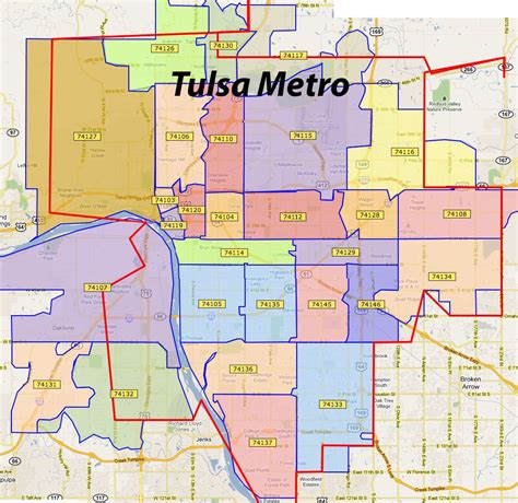 Tulsa Zip Codes Map Atlanta On A Map