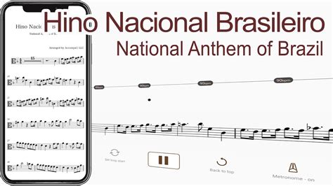 Hino Nacional Brasileiro National Anthem Of Brazil Viola Sheet Music