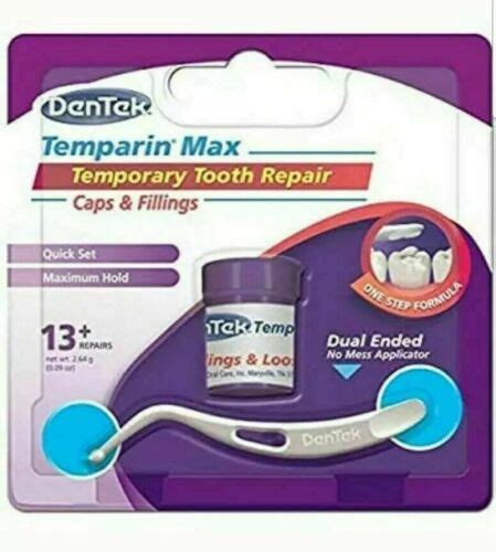 Dentek Temparin Temporary Tooth Repair Kit Cement Tooth Fillings Caps Uk Stock 477015000262 Ebay